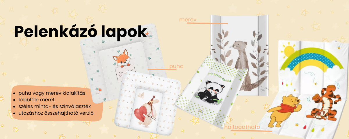 Babyshop pelenkázó lapok