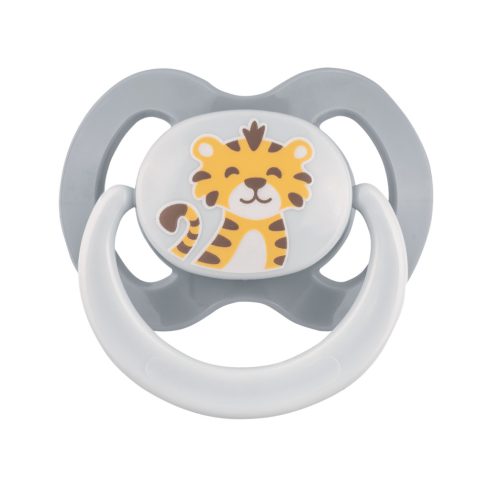Baby-Nova szilikon fogszabályzós cumi 6-18 hó 2db/csom.- tigris/tukán 