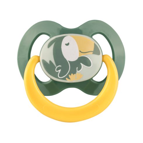 Baby-Nova szilikon fogszabályzós cumi 6-18 hó 2db/csom.- tigris/tukán 