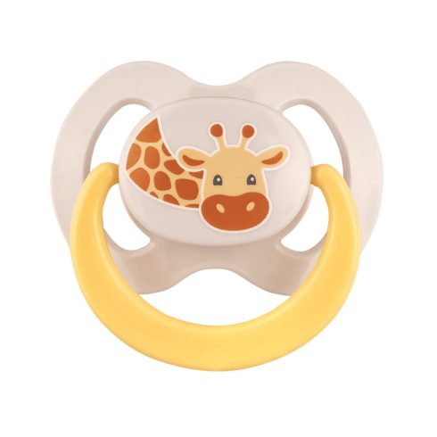 Baby-Nova szilikon fogszabályzós cumi 6-18 hó 2db/csom.- zsiráf/papagáj  
