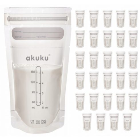 Akuku tejtároló zacskó 150 ml - 30 db 