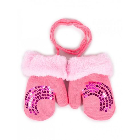Yo! Bébi téli kesztyű 12 cm - Rózsaszín