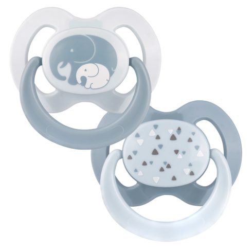 Baby-Nova szilikon fogszabályzós cumi 0-6 hó 2db/csom - elefánt 