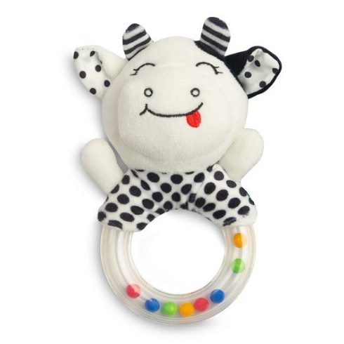 Sensillo plüss csörgő fekete/fehér - boci 