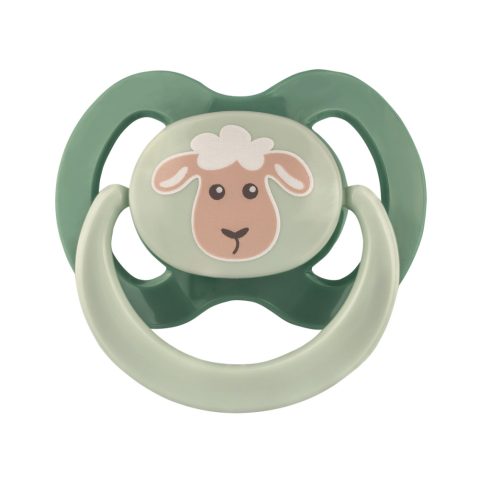 Baby-Nova szilikon fogszabályzós cumi 18+ hó 2db/csom. - róka/bari 