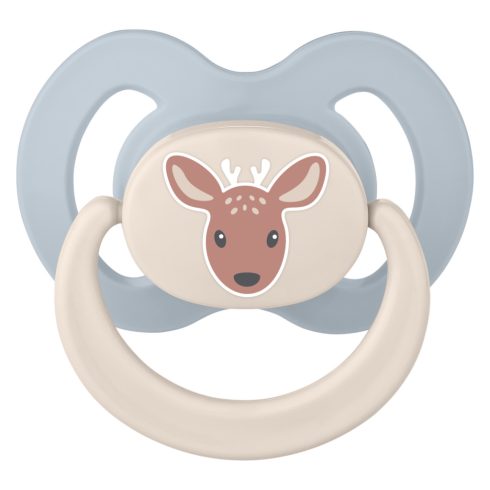 Baby-Nova szilikon fogszabályzós cumi 18+ hó 2db/csom. - őzike/maci