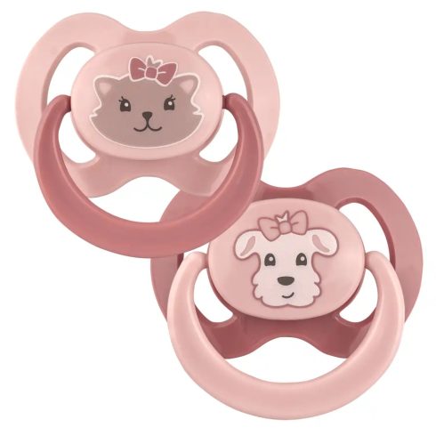 Baby-Nova szilikon fogszabályzós cumi 18+ hó 2db/csom. - cica/kutya
