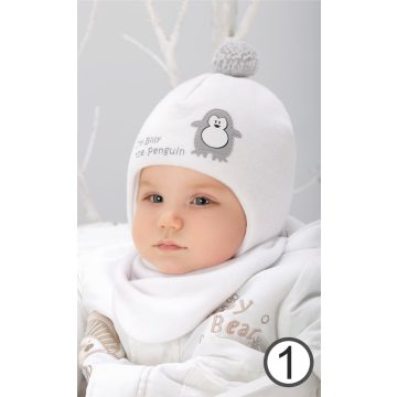  Marika téli sapka pamuttal bélelve (44) - "PINGVIN"  
