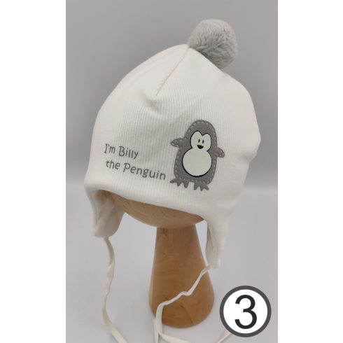 Marika téli sapka pamuttal bélelve (44) - "PINGVIN"  