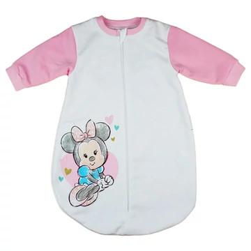   Disney Minnie "rajzos" belül bolyhos hosszú ujjú hálózsák 2,5 TOG (86)