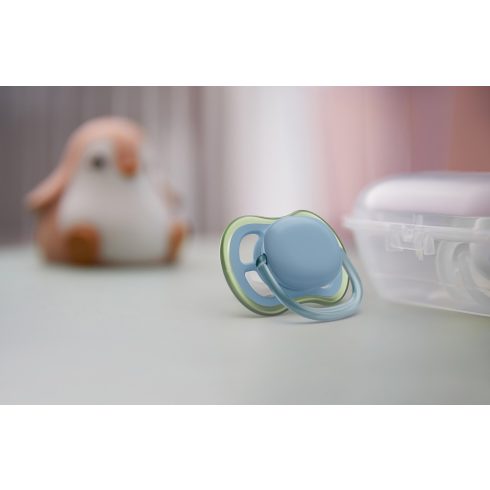 Philips AVENT SCF085/21 Ultra air játszócumi 0-6hó neutral/kék fiús, 2 db