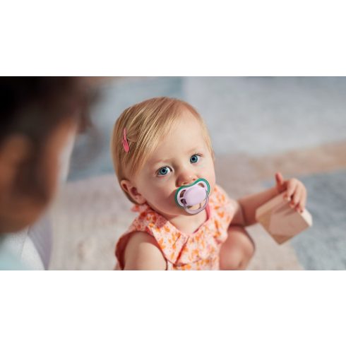 Philips AVENT SCF085/24 Ultra air játszócumi 0-6hó neutral lila lányos, 2 db