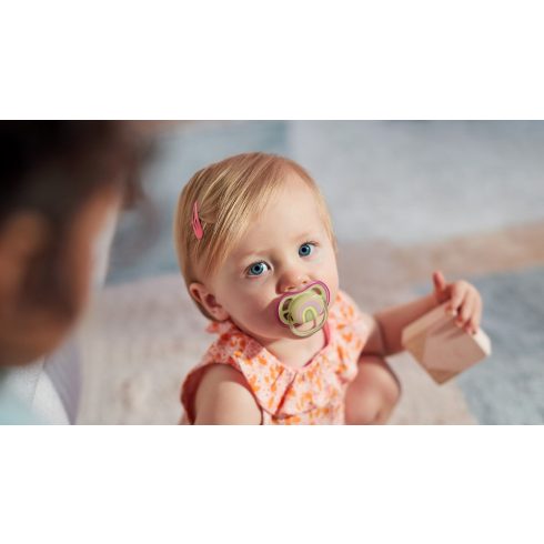 Philips AVENT SCF085/59 Ultra air játszócumi 0-6hó mintás lányos, 2 db