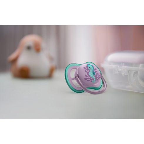 Philips AVENT SCF085/61 Ultra air játszócumi 6-18hó lányos mintás, 2 db