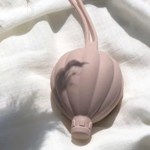 Petu Petu szilikon cumitartó hőlégballon - rózsaszín 