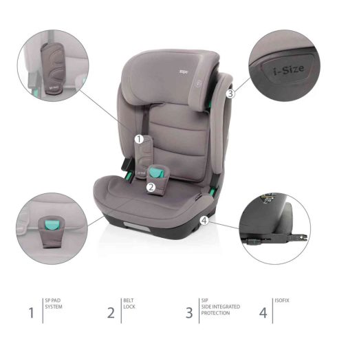 Zopa Matrix I-Size autósülés 100-150 cm - Boss Grey