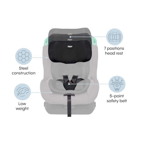 Zopa Verso autósülés I-Size 40-105 cm - Foggy Grey