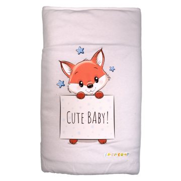   Babastar Pamut bélelt babatakaró 70x90cm - Csillagos róka 