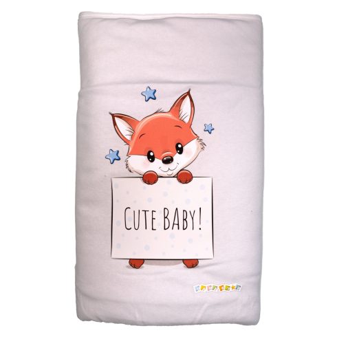 Babastar Pamut bélelt babatakaró 70x90cm - Csillagos róka 