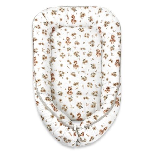 Baby Shop babafészek 55x75 cm - bézs kacsa 