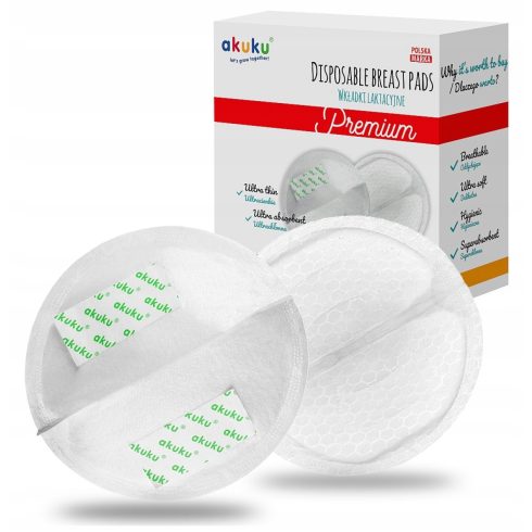 Akuku Premium eldobható melltartóbetét 30db