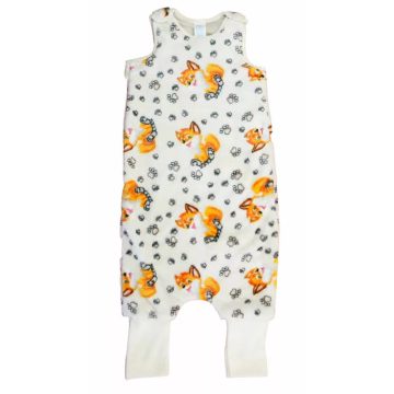   Wellsoft ujjatlan tipegő hálózsák kisróka mintával 3,0 TOG (104-110)