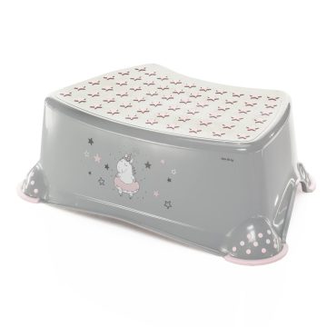 Zopa fellépő csúszásgátlós 80kg-ig - Unicorn Grey/Pink