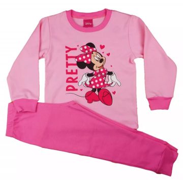 Pamut pizsama Minnie egér mintával (110) - rózsaszín