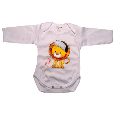 Babastar hosszú ujjú pamut body (56) Oroszlán 