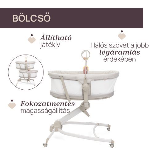 Chicco Baby Hug Armonia 4in1
bölcső-szék - Mother Pearl