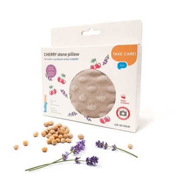 BabyOno cseresznyemag párna 13x16 cm - bézs