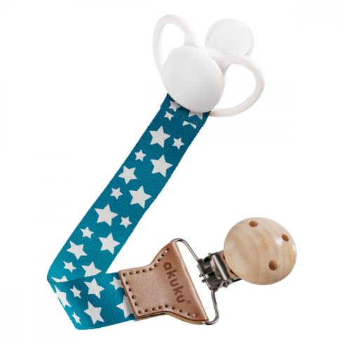 Akuku cumitartó csipesz - ezüst csillagok