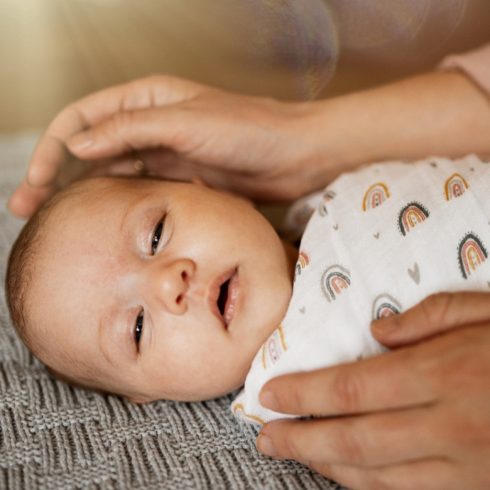 Bambusz muszlin 3db-os pelenka 68 x 68 cm - Moussy Rose Rainbows