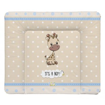   Babastar puha pelenkázó lap 85*75 cm - It's a boy ! zsiráf bézs