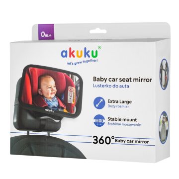   Akuku Visszapillantó tükör 360°-os autó hátsó ülésére 