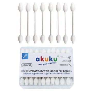 Akuku Biztonsági fültisztító 60 db-os