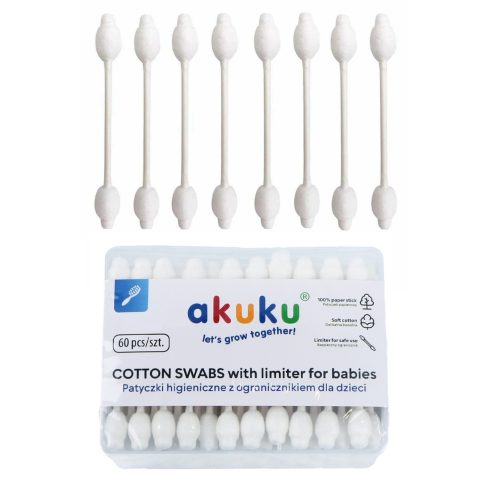 Akuku Biztonsági fültisztító 60 db-os