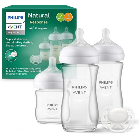 Philips Avent Natural Response Újszülött ajándékcsomag SCD878/11 üvegből készült