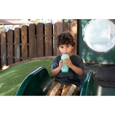 Chicco Sport Cup duplafalú, szívószálas itatókulacs 14m+ cica