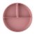P&M Szilikon osztott tányér, kerek Take&Match Dusty Rose 6m+