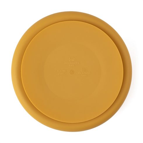 P&M Szilikon osztott tányér, kerek Take&Match Intense Ochre 6m+
