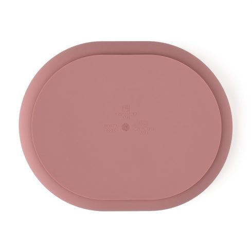 P&M Szilikon osztott tányér, ovális Take&Match Dusty Rose 6m+