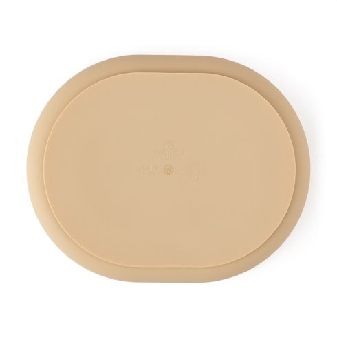 P&M Szilikon osztott tányér, ovális Take&Match Desert Sand 6m+