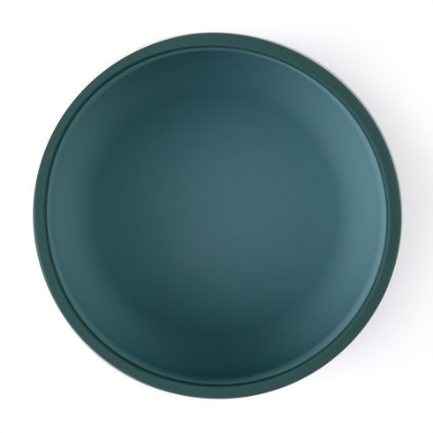 P&M Kétszínű szilikon tál Take&Match Misty Green 6m+ 