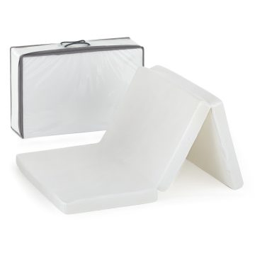   Hordozható összehajtható matrac utazóágyhoz 60x120x5 cm - Calm White