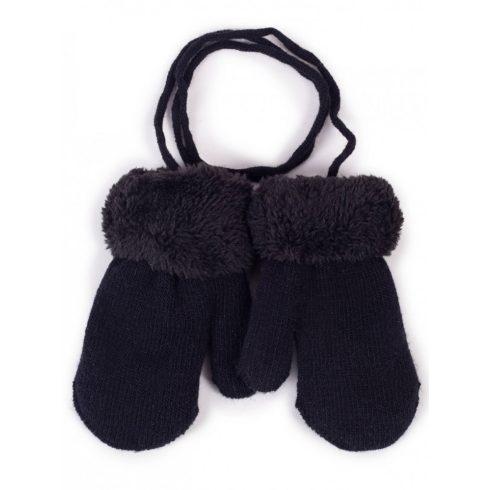 Yo! Bébi téli kesztyű 12 cm - Fekete