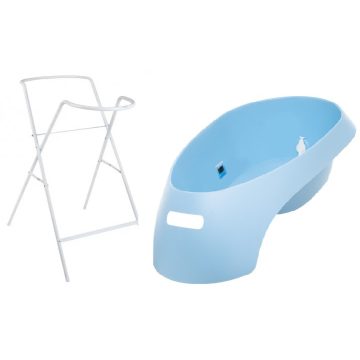   Tega Baby TEGGI 83 cm babakád hőmérővel + kádállvány - light blue