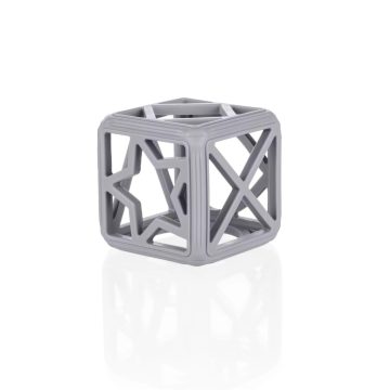 Zopa Square Szilikon rágóka - Dove Grey