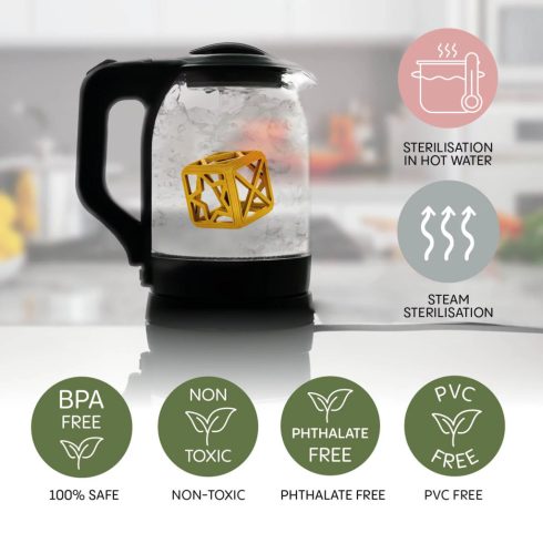 Zopa Square Szilikon rágóka - Forest Gren