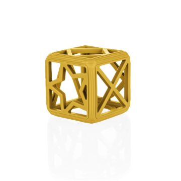 Zopa Square Szilikon rágóka - Mustard Yellow